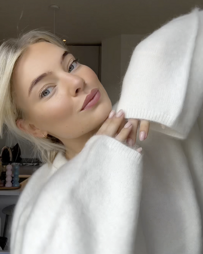 Elarova | Mohair Mischpullover mit Rundhalsausschnitt