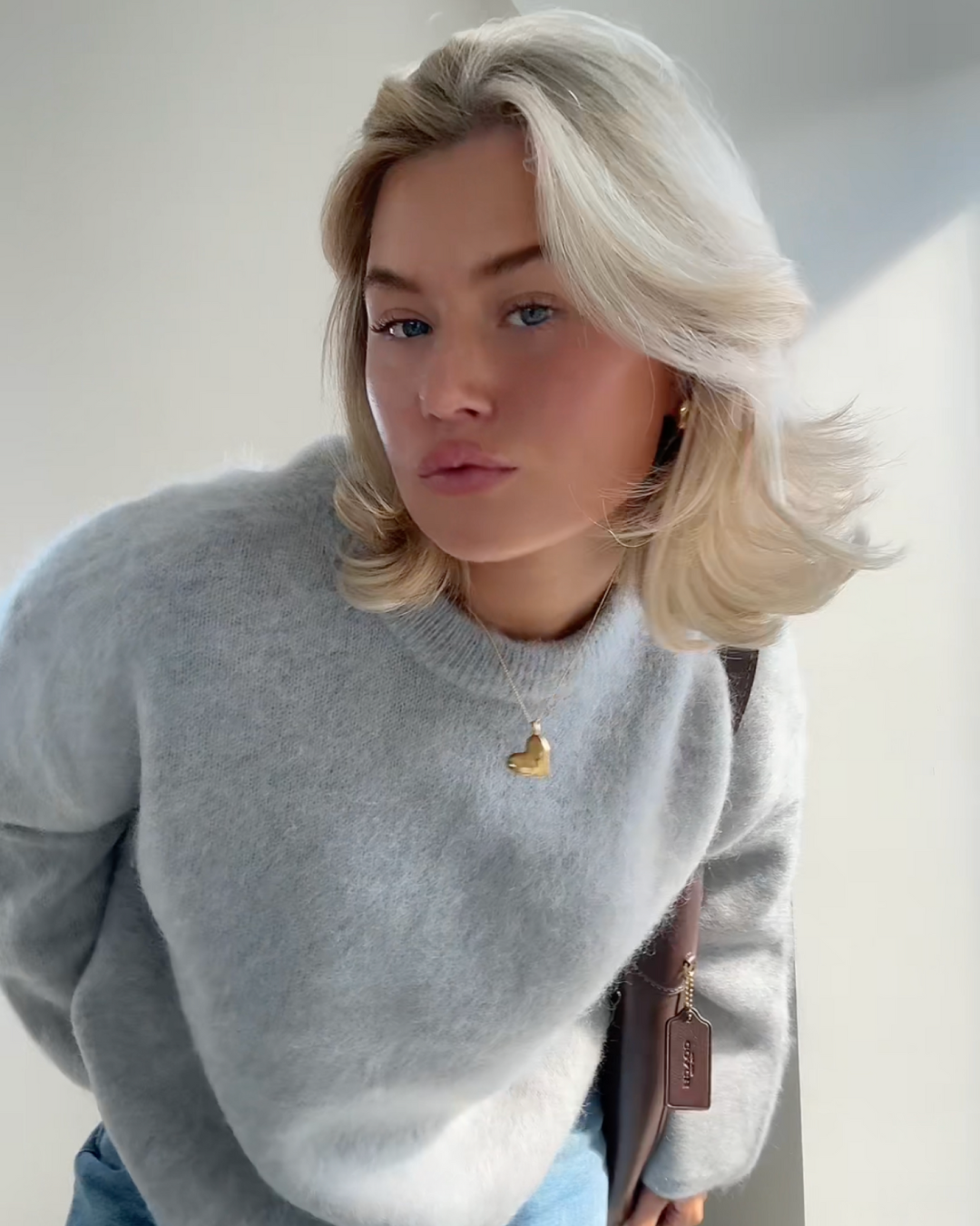 Elarova | Mohair Mischpullover mit Rundhalsausschnitt