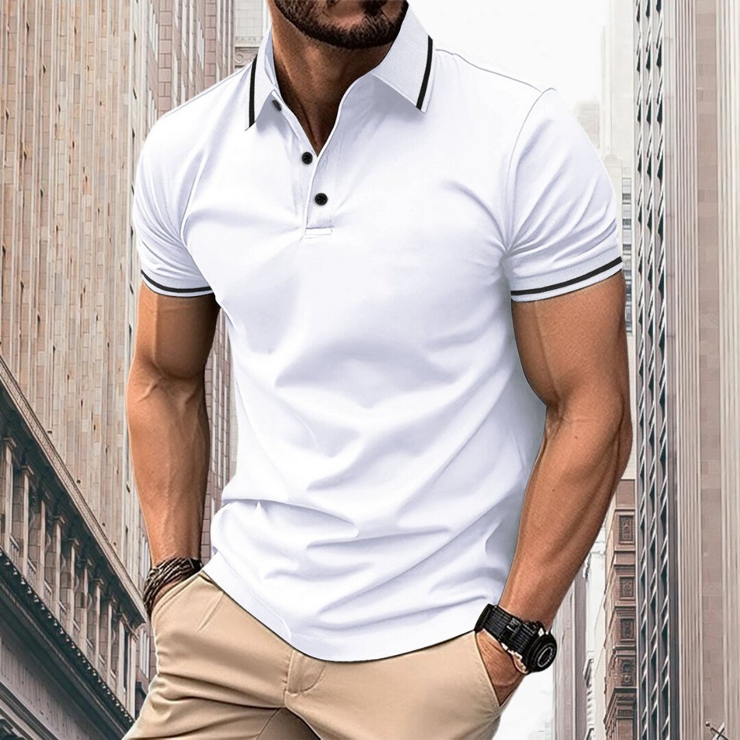 Elarova | Muskel-Fit Polo-Shirt
