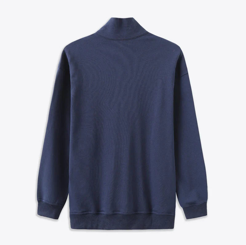 Elarova | Oberteil mit halbem Reißverschluss – eleganter Reißverschluss vorne und weiche Mischung für einfaches Lagenlook