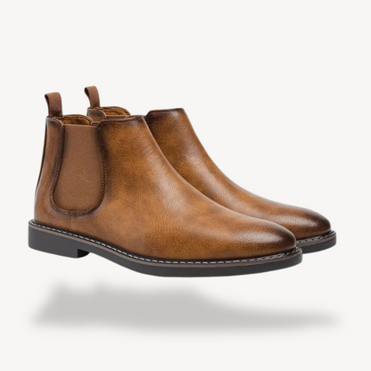 Elarova | Orthopädische Chelsea-Stiefel aus Leder für Herren