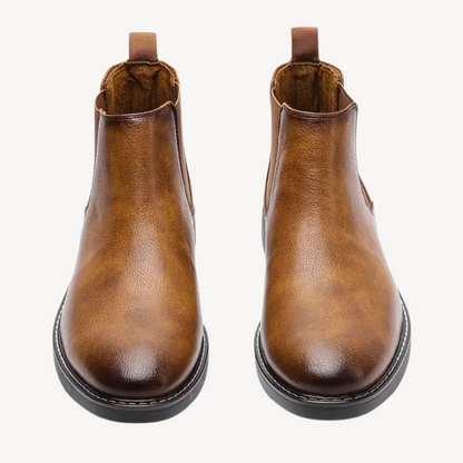 Elarova | Orthopädische Chelsea-Stiefel aus Leder für Herren