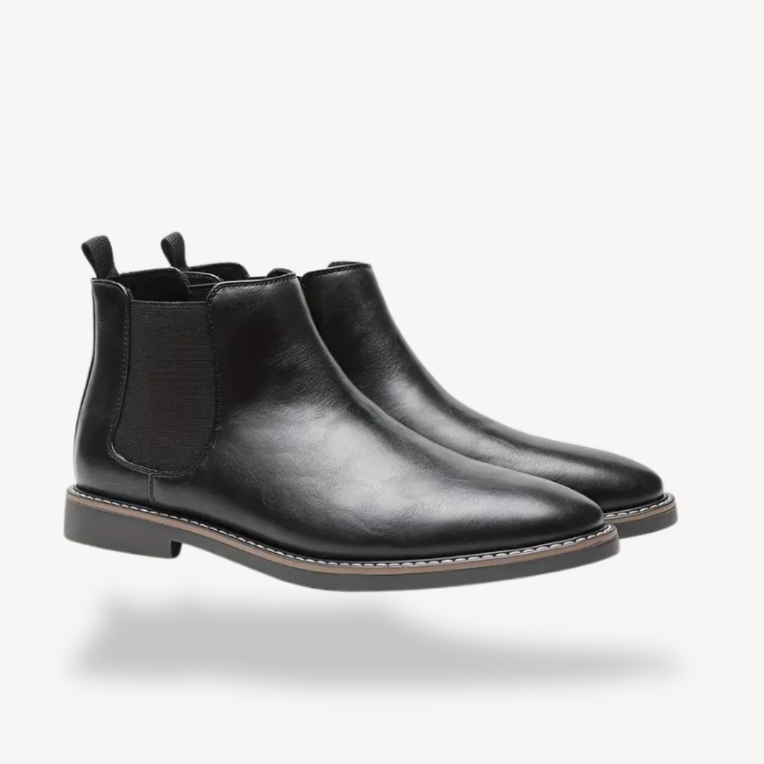 Elarova | Orthopädische Chelsea-Stiefel aus Leder für Herren