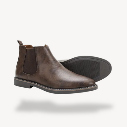 Elarova | Orthopädische Chelsea-Stiefel aus Leder für Herren