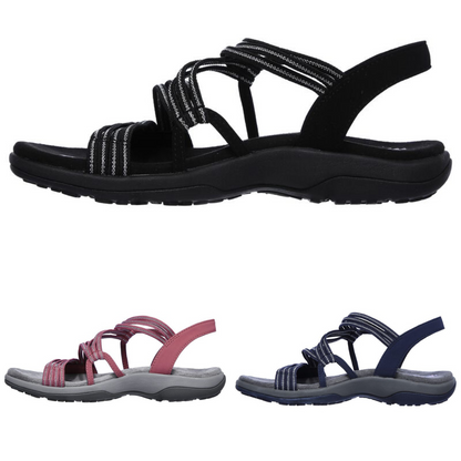 Elarova | Orthopädische Elegante Sandalen | Bequeme Riemchensandalen für die Freizeit