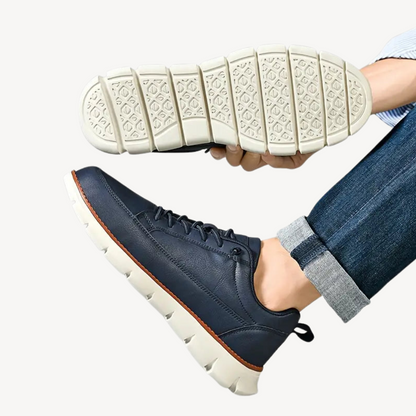 Elarova | Orthopädische Freizeit-Sneakers aus Leder für Herren
