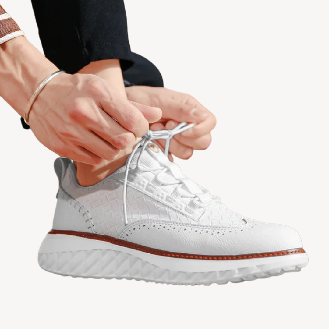 Elarova | Orthopädische Freizeit-Sneakers aus Leder für Herren