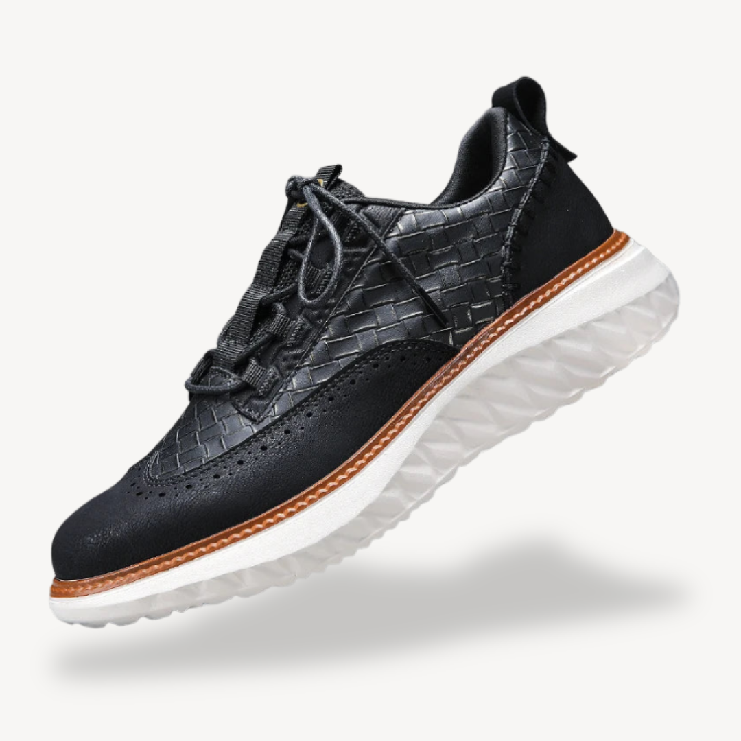 Elarova | Orthopädische Freizeit-Sneakers aus Leder für Herren