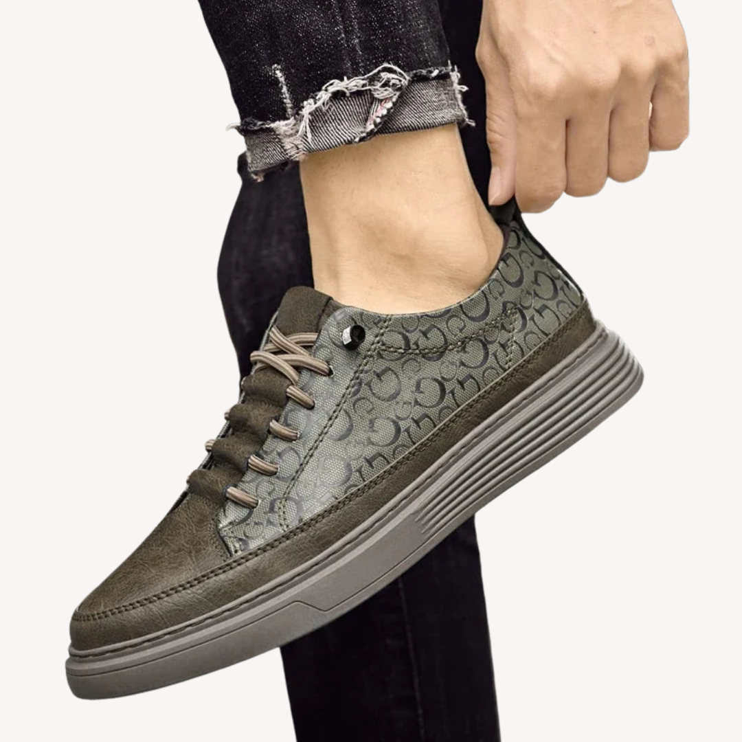 Elarova | Orthopädische Herren-Sneaker mit lederähnlichem Obermaterial