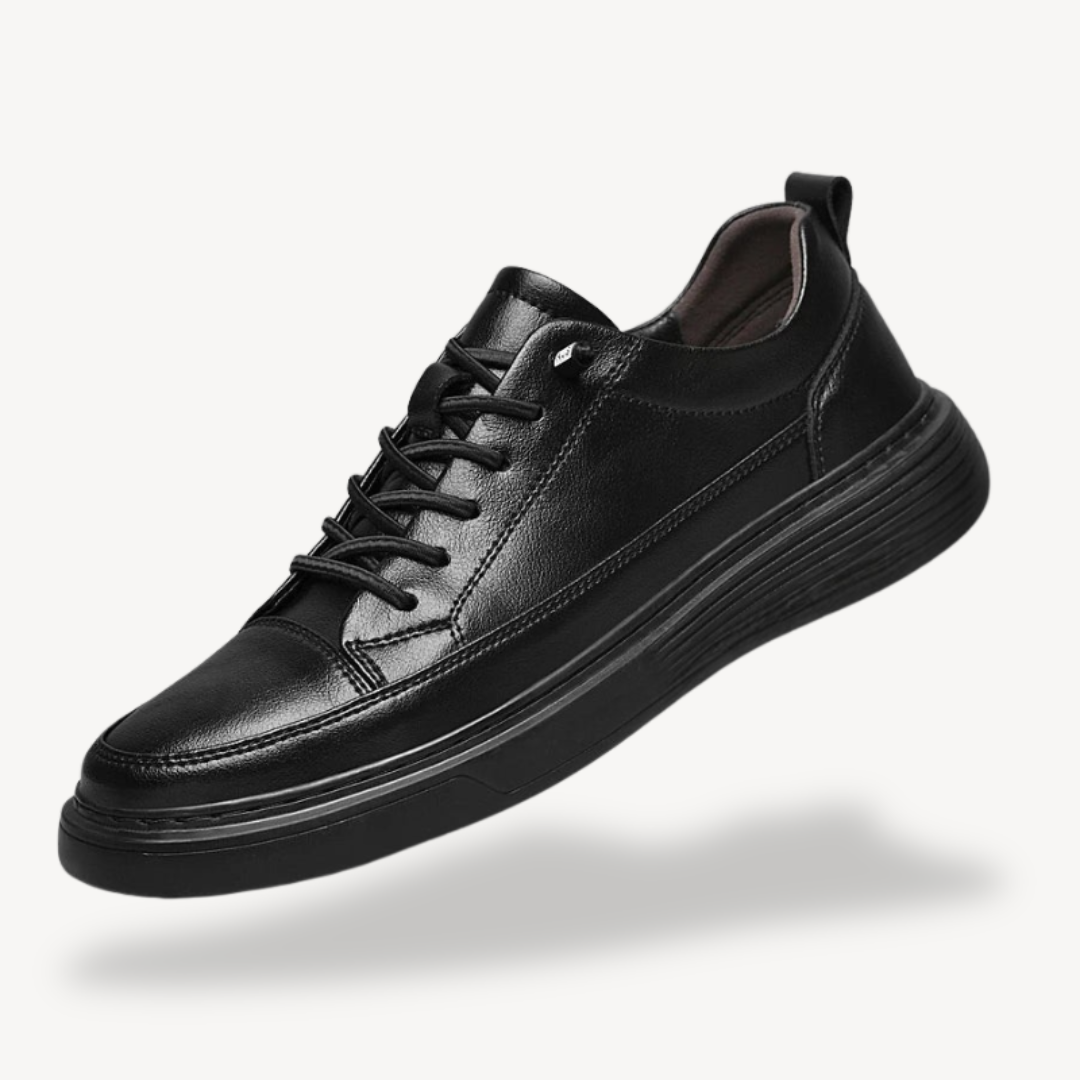 Elarova | Orthopädische Herren-Sneakers mit Luftpolster aus Leder