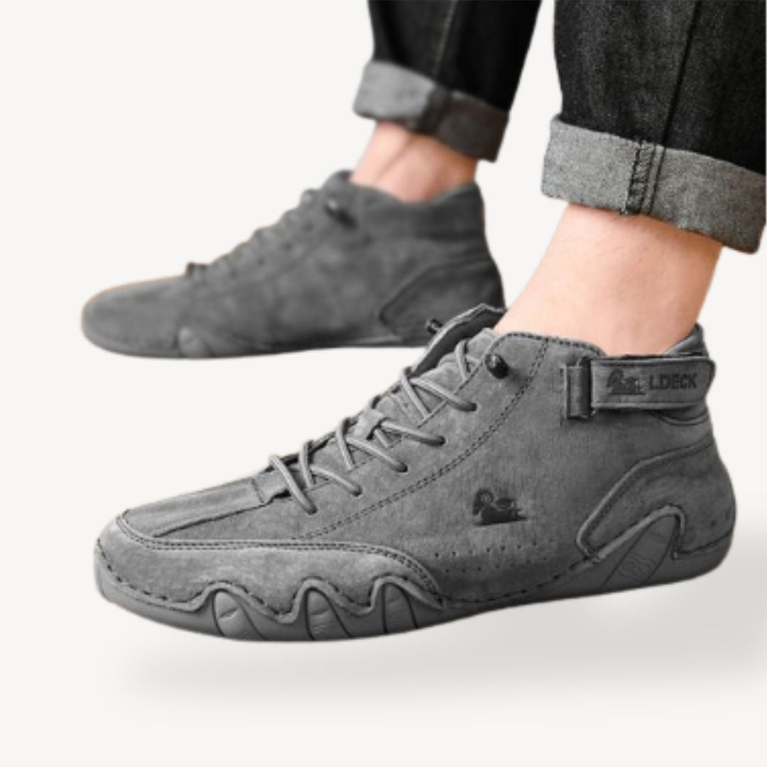Elarova | Orthopädische High-Top-Freizeitschuhe aus Wildleder für Herren