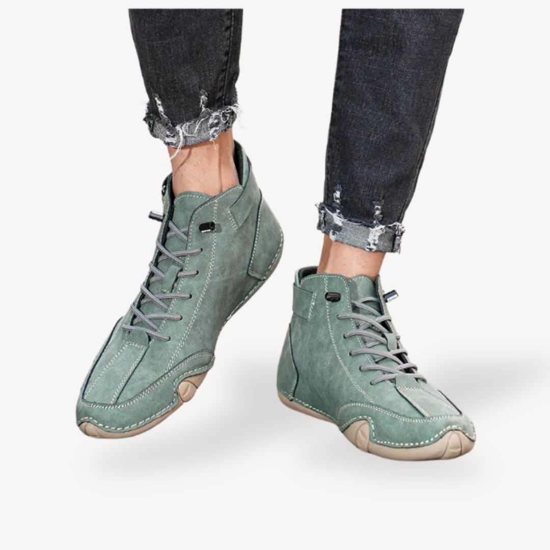 Elarova | Orthopädische High-Top-Freizeitschuhe aus Wildleder für Herren