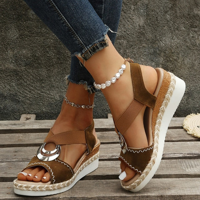 Elarova | Orthopädische Keilsandalen Design