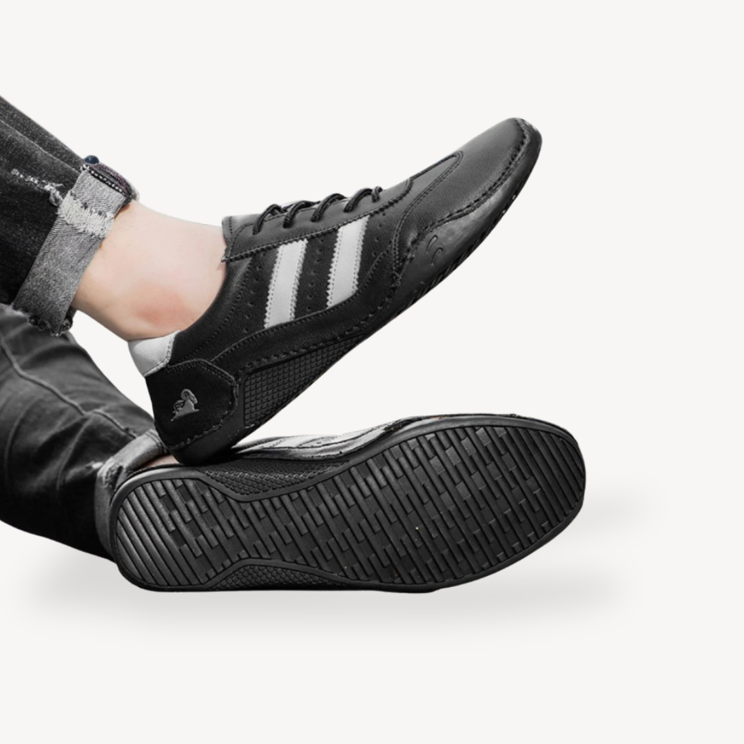 Elarova | Orthopädische Leder-Fahrer-Loafer für Herren