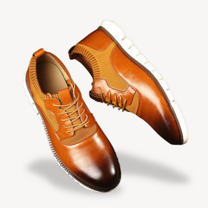 Elarova | Orthopädische Leder-Gehschuhe für Herren