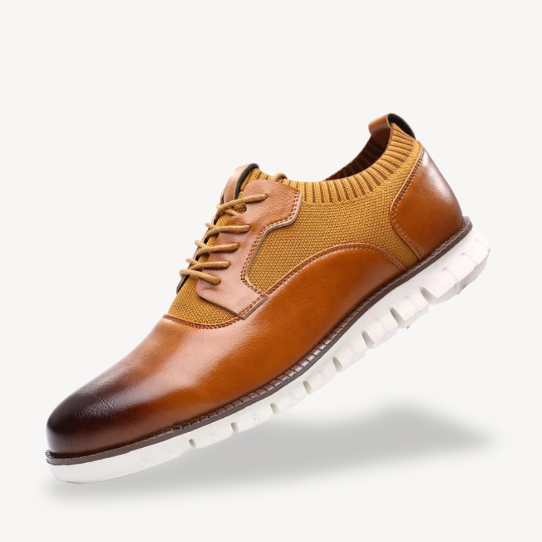 Elarova | Orthopädische Leder-Gehschuhe für Herren