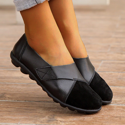 Elarova | Orthopädische Leder Slip-On Loafer für Damen