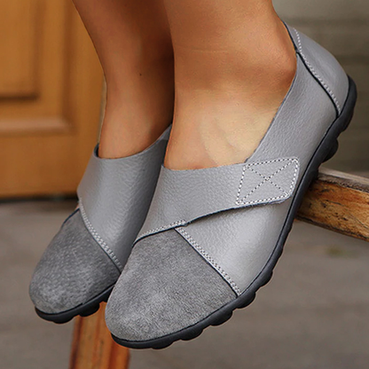 Elarova | Orthopädische Leder Slip-On Loafer für Damen
