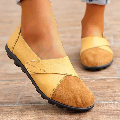 Elarova | Orthopädische Leder Slip-On Loafer für Damen