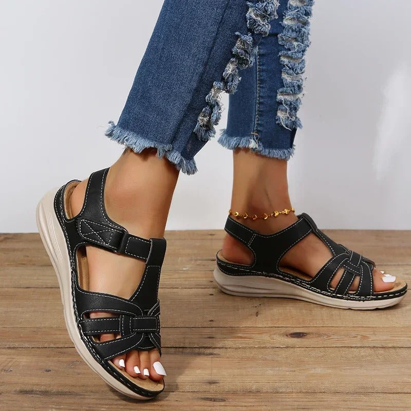 Elarova | Orthopädische Ledersandalen