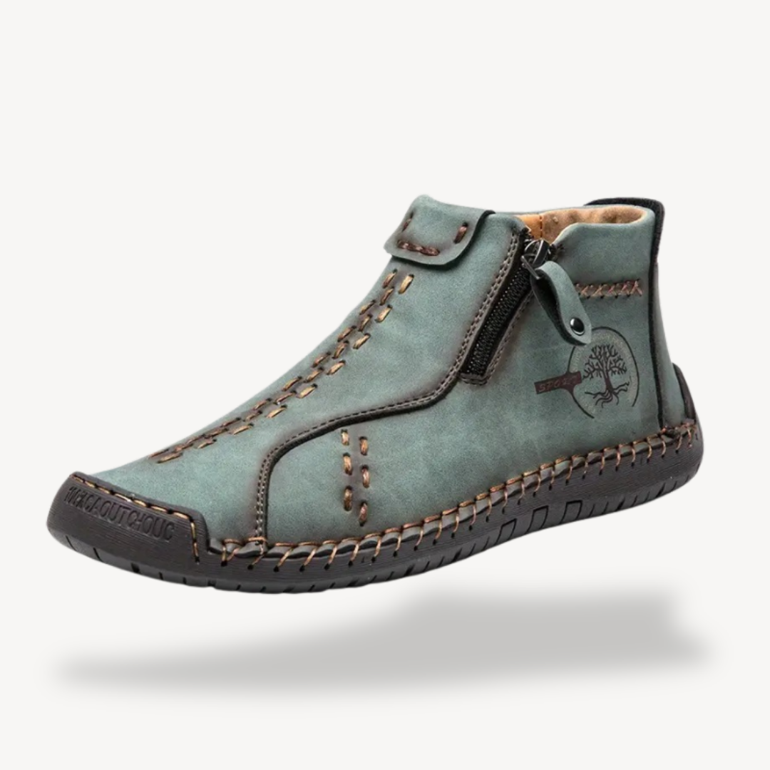 Elarova | Orthopädische Lederstiefel mit Reißverschluss für Herren