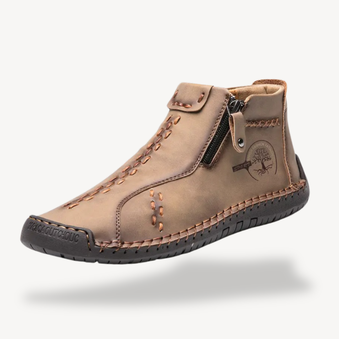 Elarova | Orthopädische Lederstiefel mit Reißverschluss für Herren