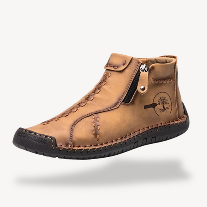 Elarova | Orthopädische Lederstiefel mit Reißverschluss für Herren