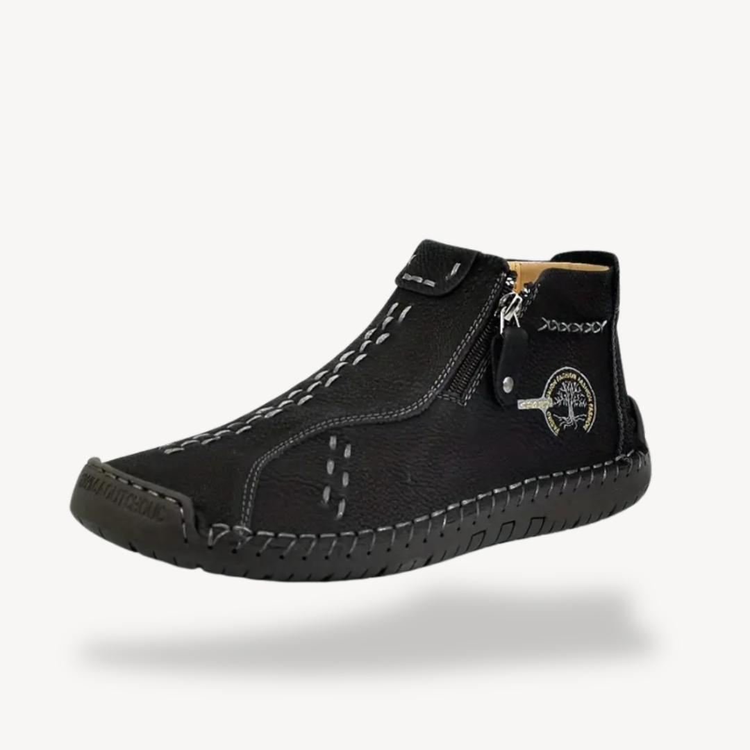 Elarova | Orthopädische Lederstiefel mit Reißverschluss für Herren