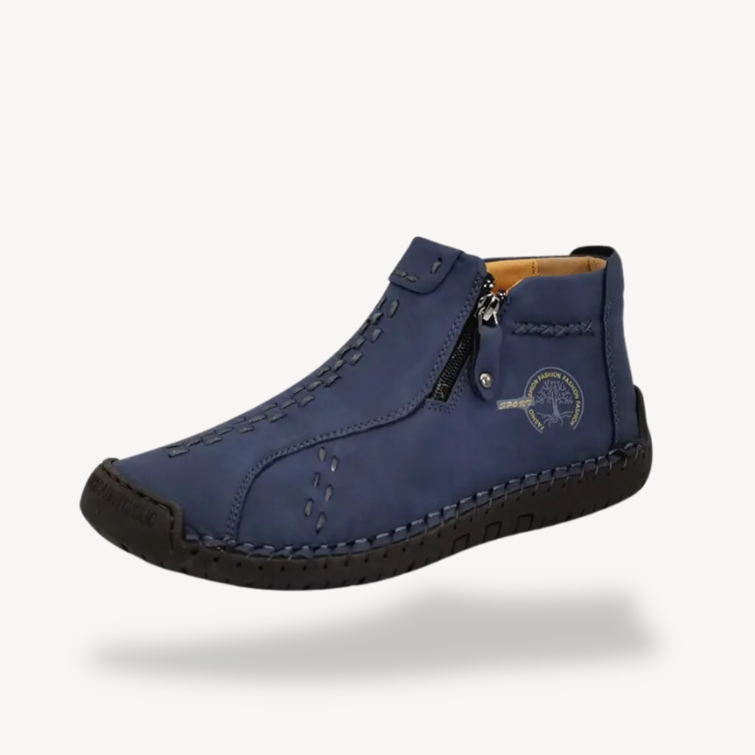 Elarova | Orthopädische Lederstiefel mit Reißverschluss für Herren