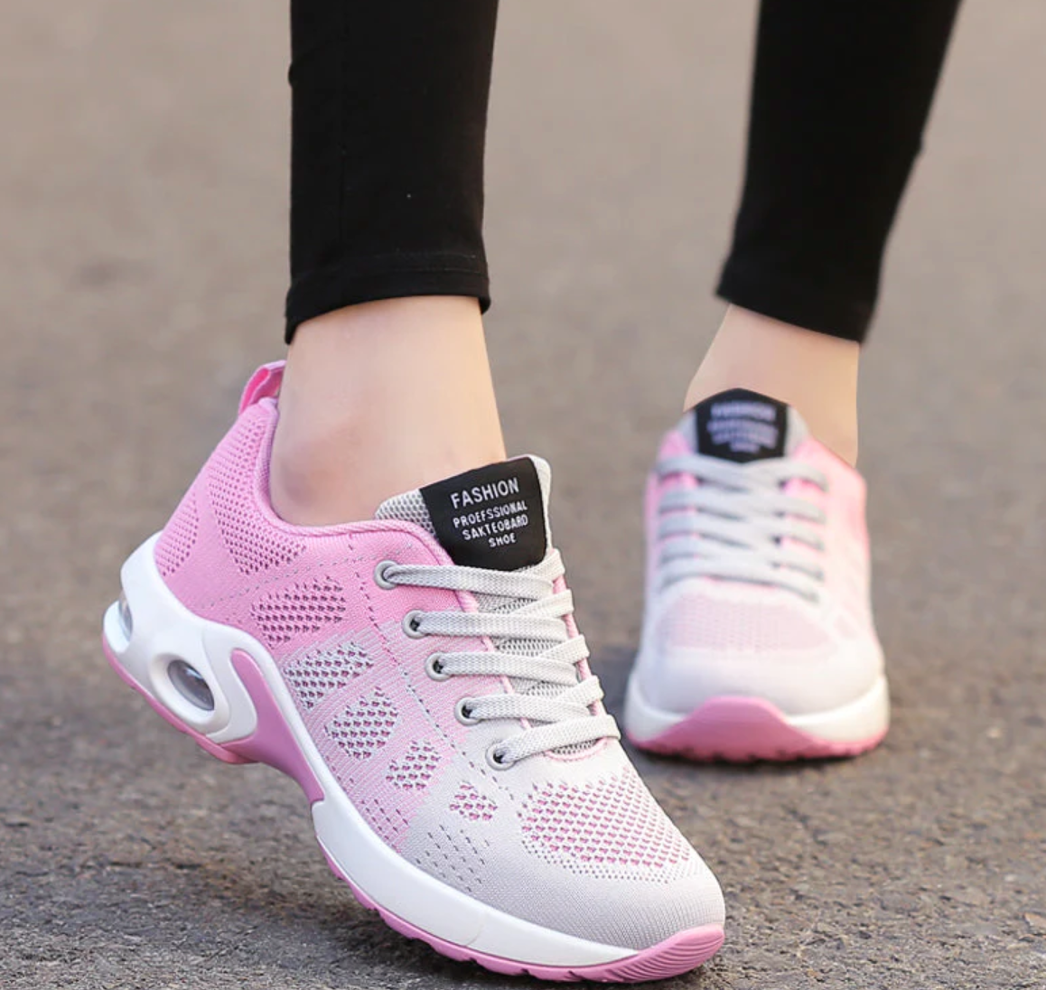 Elarova | Orthopädische Leichte, Atmungsaktive Sport Sneaker Für Damen Sportlicher Lässig Running Schuh Mit Air Cushion Sohle