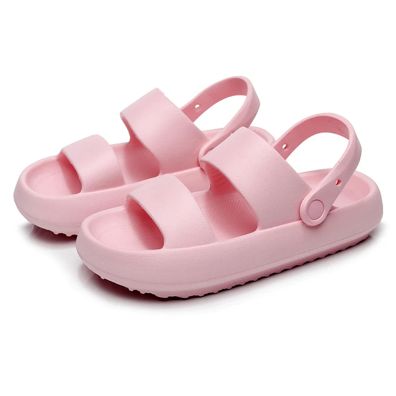 Elarova | Orthopädische Sandalen | Comfort Plus Pantoletten mit Doppelriemen | Gepolsterte, lässige SlipOnSandalen