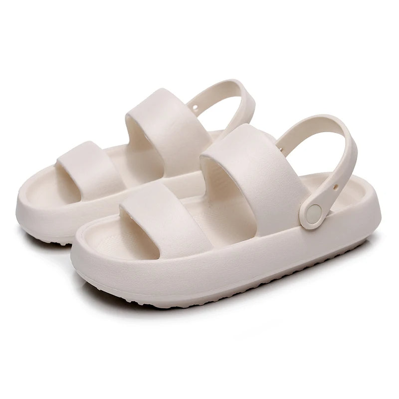 Elarova | Orthopädische Sandalen | Comfort Plus Pantoletten mit Doppelriemen | Gepolsterte, lässige SlipOnSandalen
