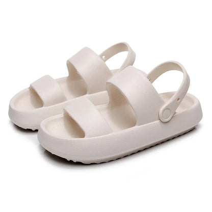 Elarova | Orthopädische Sandalen | Comfort Plus Pantoletten mit Doppelriemen | Gepolsterte, lässige SlipOnSandalen