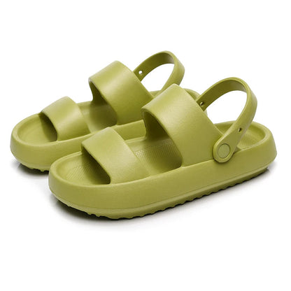 Elarova | Orthopädische Sandalen | Comfort Plus Pantoletten mit Doppelriemen | Gepolsterte, lässige SlipOnSandalen