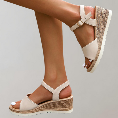 Elarova | Orthopädische Sandalen Damen | Bequeme Sandalen mit Plateau