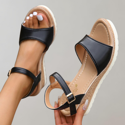 Elarova | Orthopädische Sandalen Damen | Bequeme Sandalen mit Plateau