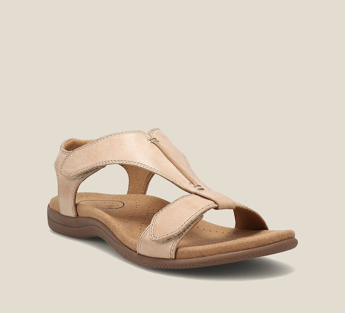 Elarova | Orthopädische Sandalen - Schwarz - Hochwertiges Leder mit Atmungsaktivem Mikrofaserfußbett