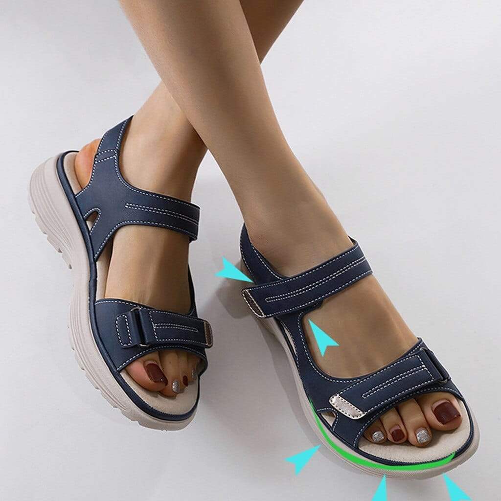 Elarova | Orthopädische Sandalen für Damen – verstellbare Riemen für optimalen Komfort