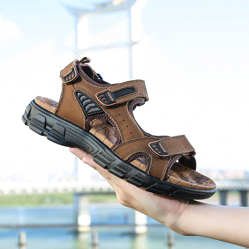 Elarova | Orthopädische Sandalen für Männer | Mit Riemen