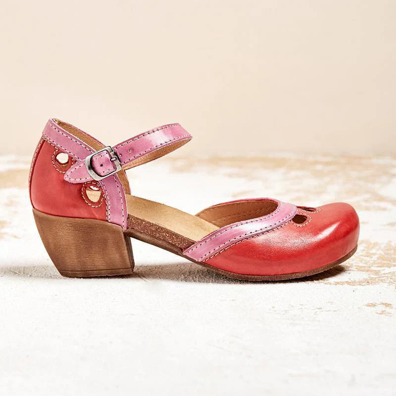 Elarova | Orthopädische Sandalen mit Niedrigem Absatz