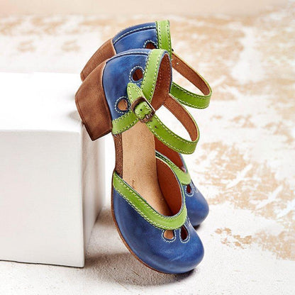 Elarova | Orthopädische Sandalen mit Niedrigem Absatz