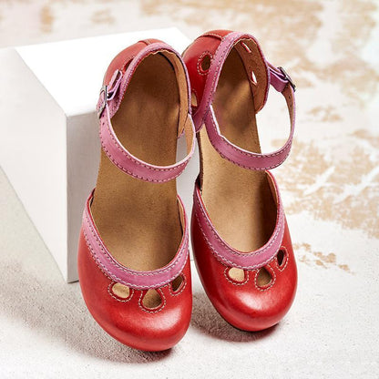 Elarova | Orthopädische Sandalen mit Niedrigem Absatz