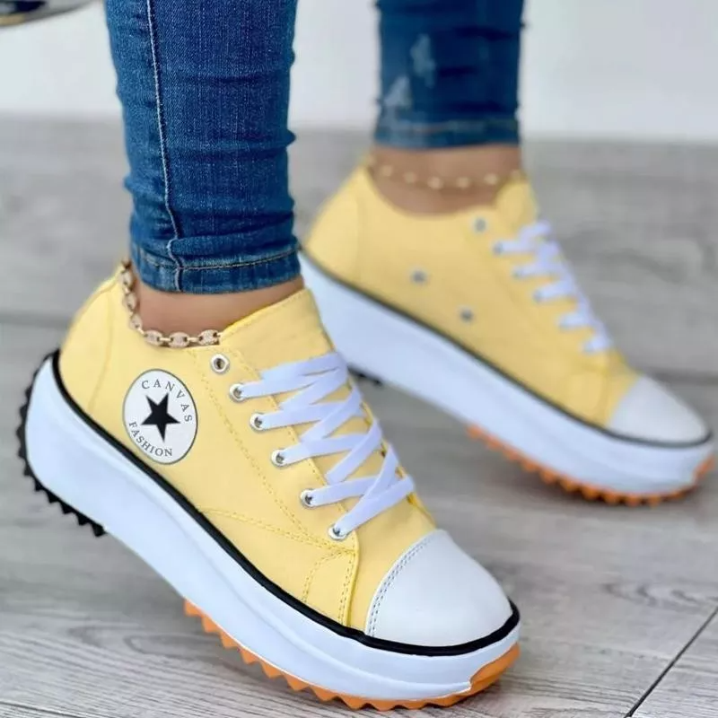 Elarova | Orthopädische Schuhe, Schnürsenkel, dicke Sohle