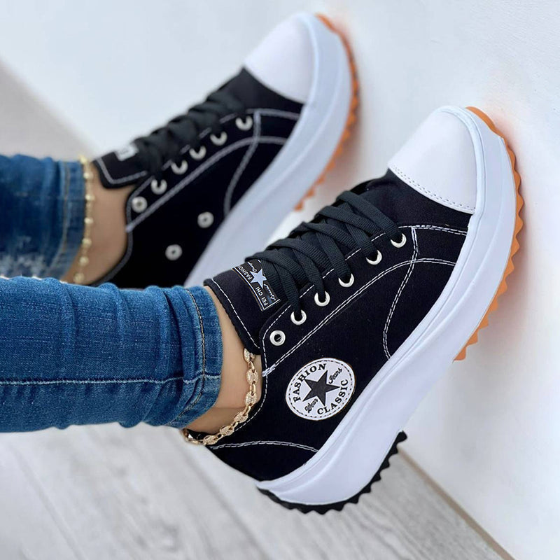 Elarova | Orthopädische Schuhe, Schnürsenkel, dicke Sohle
