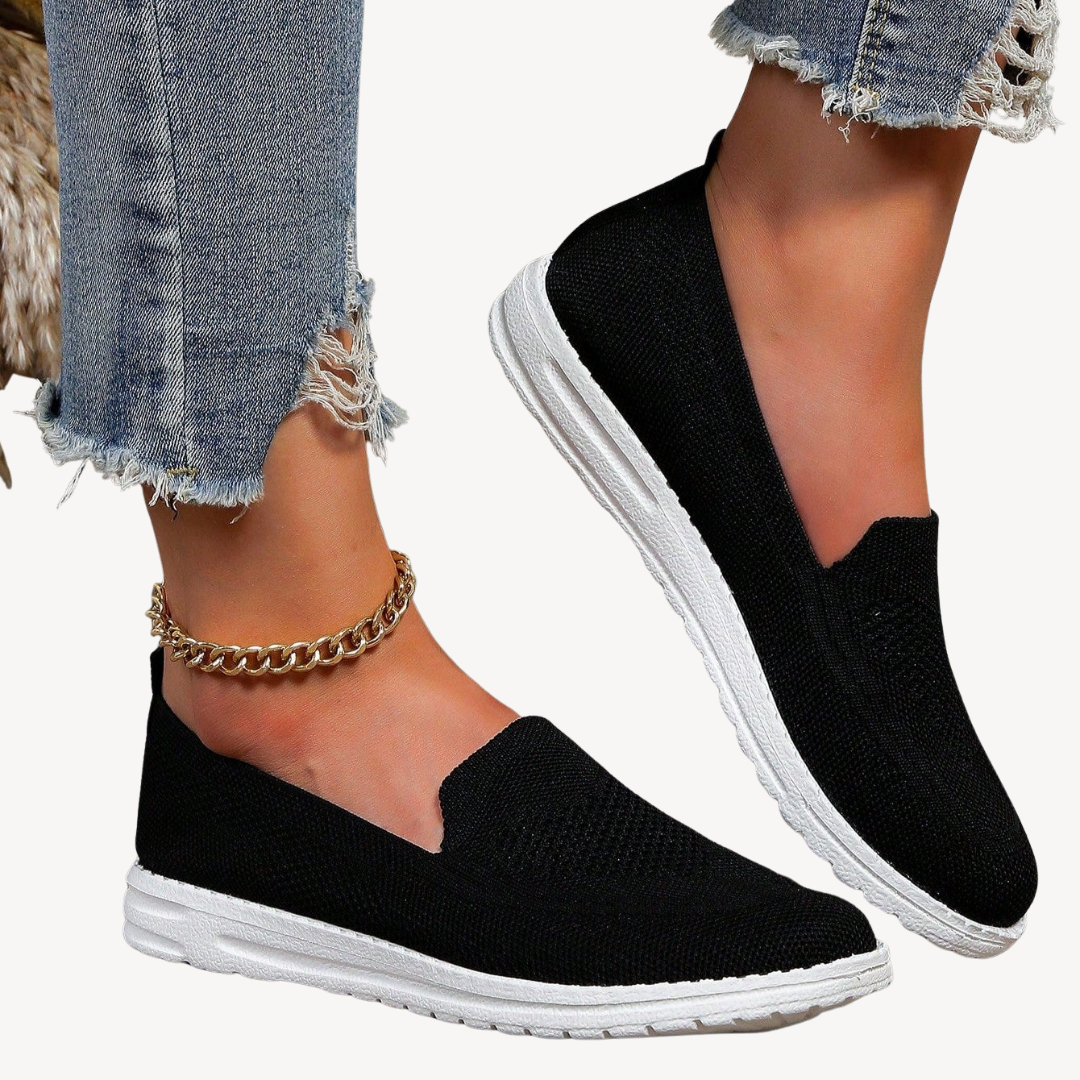 Elarova | Orthopädische Slip-On-Sneakers aus Strick für Damen