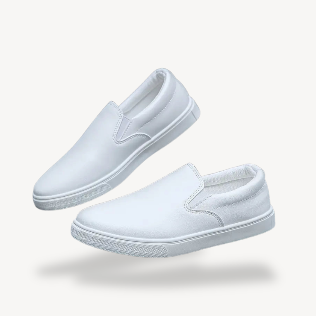 Elarova | Orthopädische Slipper aus Kunstleder für Herren