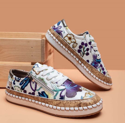 Elarova | Orthopädische Sportschuhe mit Blumenmuster