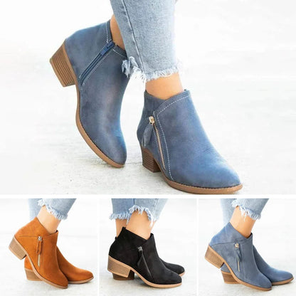 Elarova | Orthopädische Stiefelette mit Seitenreißverschluss