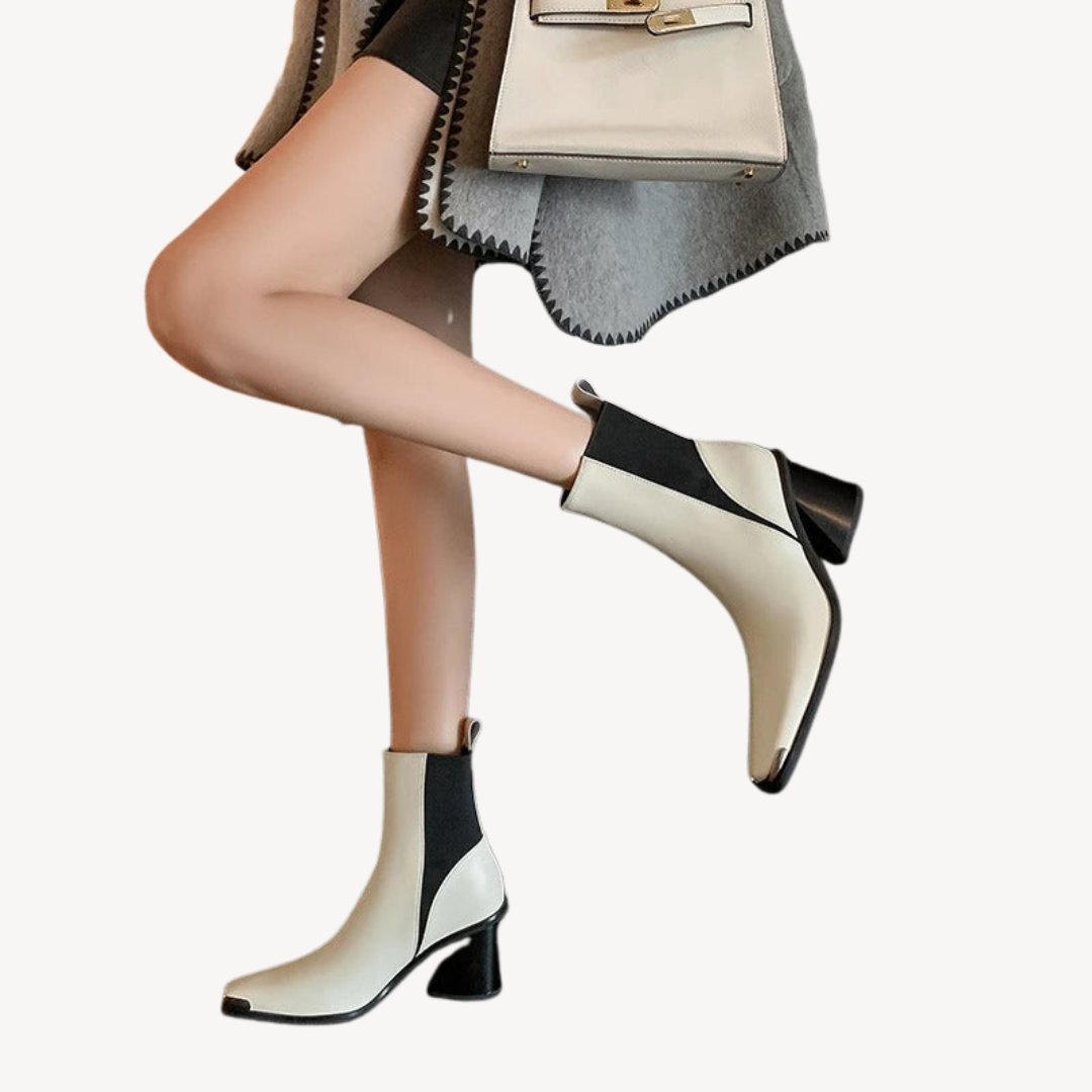 Elarova | Orthopädische Stiefeletten mit hohem Absatz