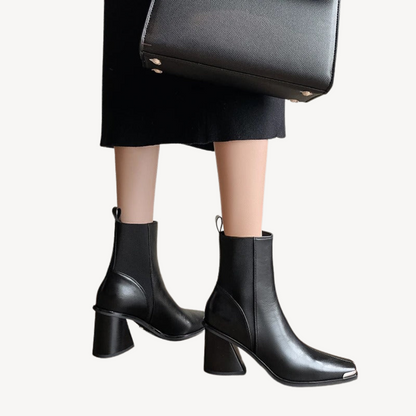 Elarova | Orthopädische Stiefeletten mit hohem Absatz